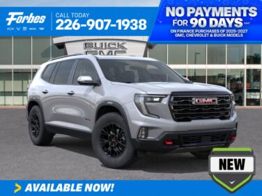 New 2026 GMC Acadia AT4 2.5L AWD at KW Auto Credit