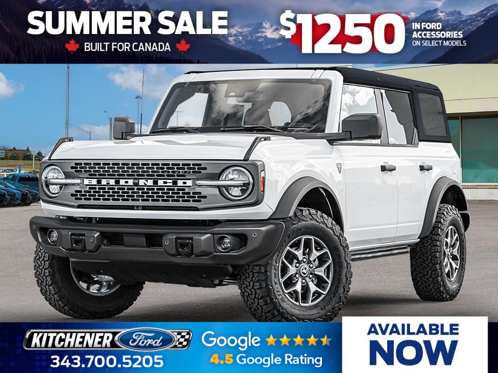 New 2026 Ford Bronco Badlands 2.7 L 4WD at KW Auto Credit